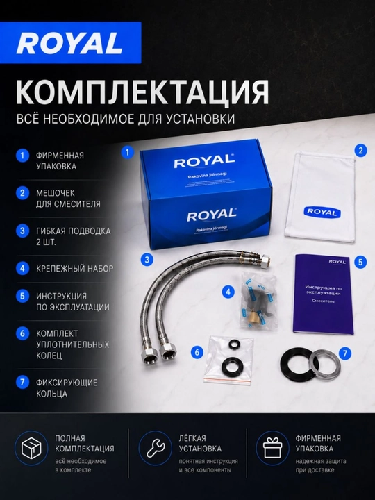 Смеситель для раковины RL-BM-100Z