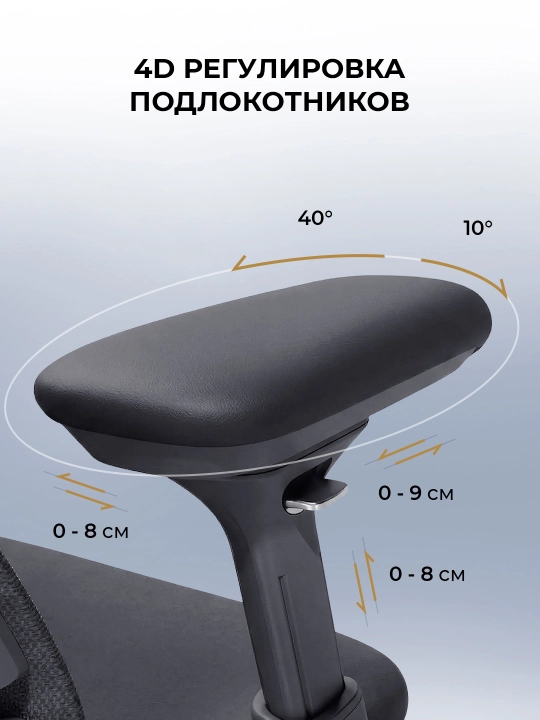 Ofis kreslosi LiberNovo Omni Pro HB / ergonomik ofis stuli / bel massaj / 4D-podlokotnik