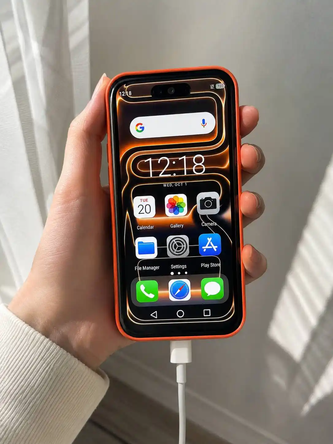 Mini sensorli ekranli telefon, mini smartfon, Android 12, 2/16 GB 4,5 dyuymli diagonal