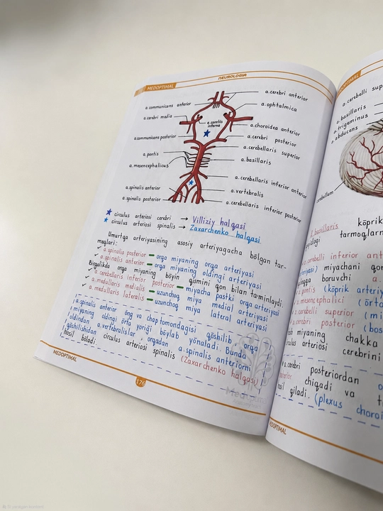 Tibbiyot kitobi, MEDoptimal anatomiya, tibbiyot talabalari uchun darslik, qo‘llanma