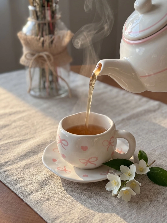 Krujka chashka choy va kofe uchun, likopchali chashka, Pinterest uslubi, 30+ dizayn