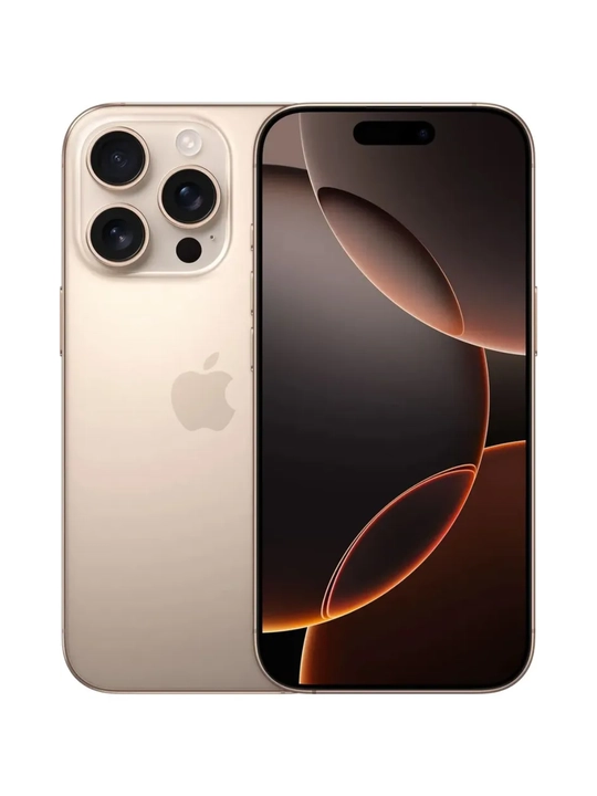Smartfon iPhone 16 Pro, Pro Max, 128, 256 GB, 1-SIM, Dual-SIM, g'ilof va oyna sovg'aga