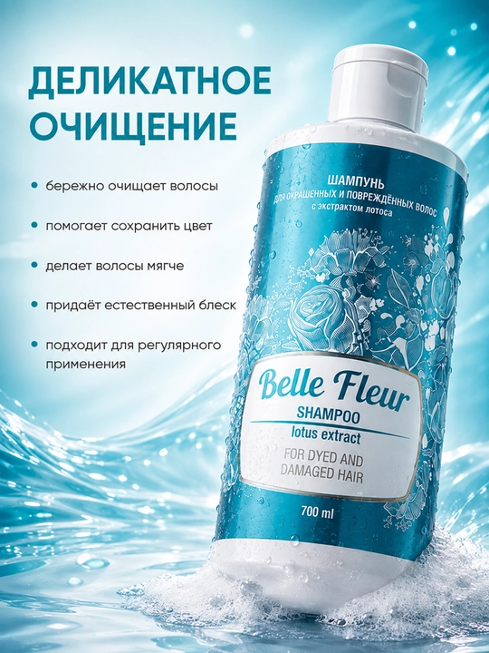 Шампунь и кондиционер для волос Belle Fleeur, крем с эффектом лифтинга в подарок