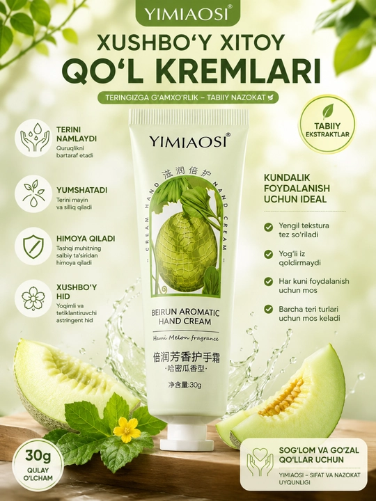 Yimiaosi xushbo‘y xitoycha qo‘l kremlari - 
