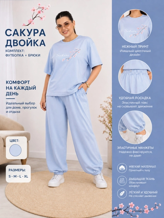 Двойка для женщин, летняя женская двойка, стандартный размер 46–52 - 