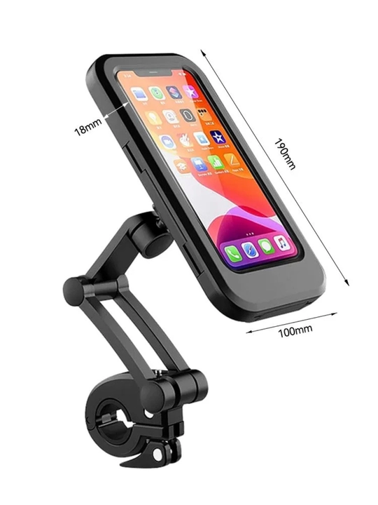 Velosiped, moped va samokat uchun soyabonli telefon tutqichi shlyapali dizayn