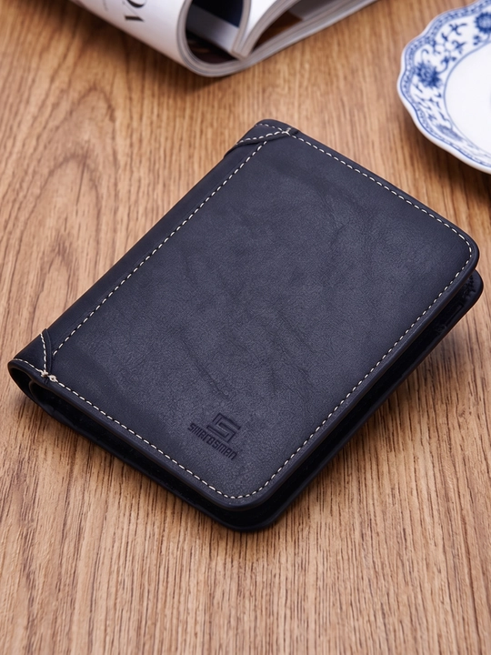 Erkaklar hamyoni, portmone, eko charm, 7 ta karta bo‘limi, 12×10 sm