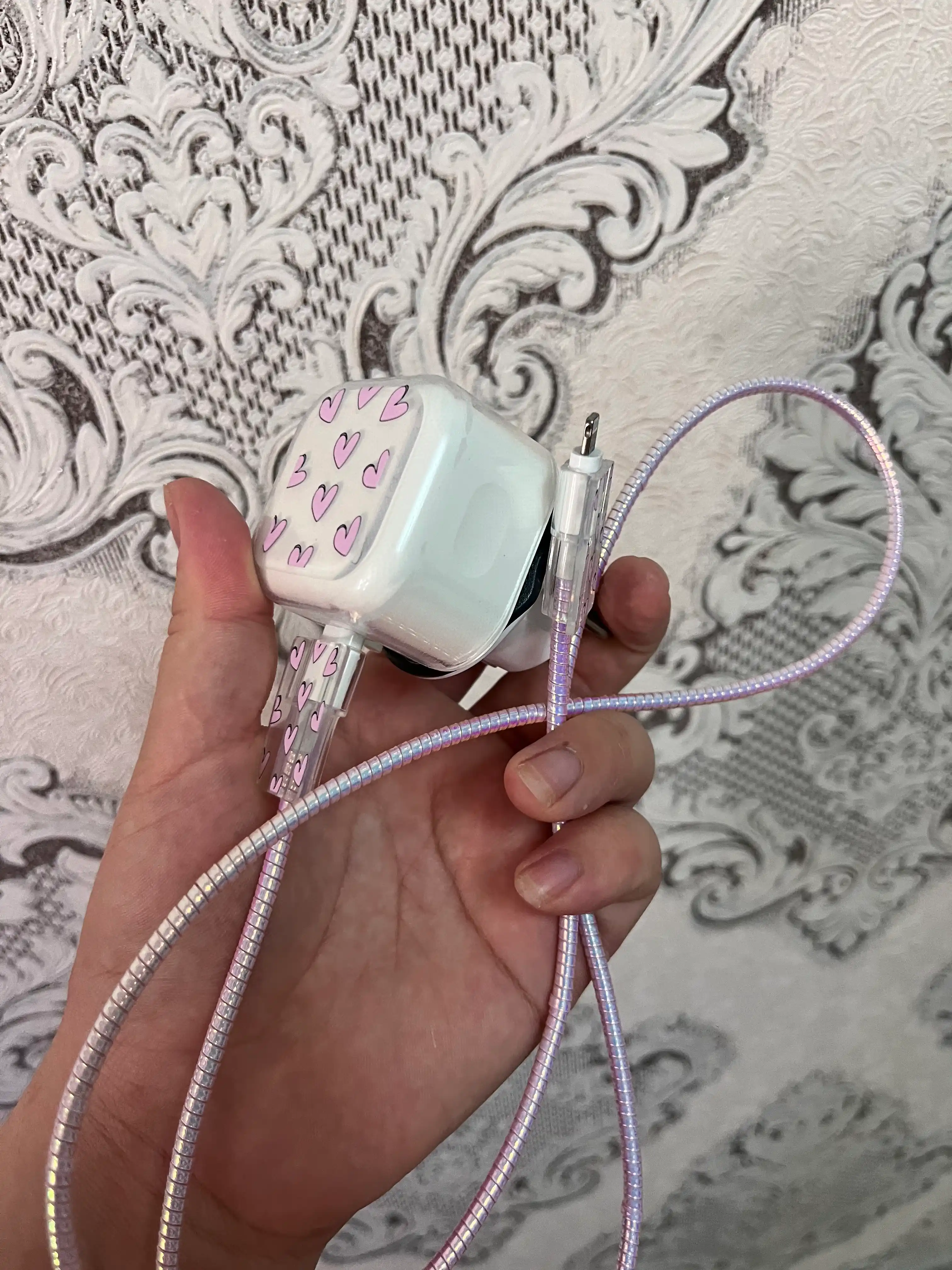 Zaryadchik chexol, iphone zaradka uchun chexol, zaryadchik kabel, chexol, iphone, zaratka