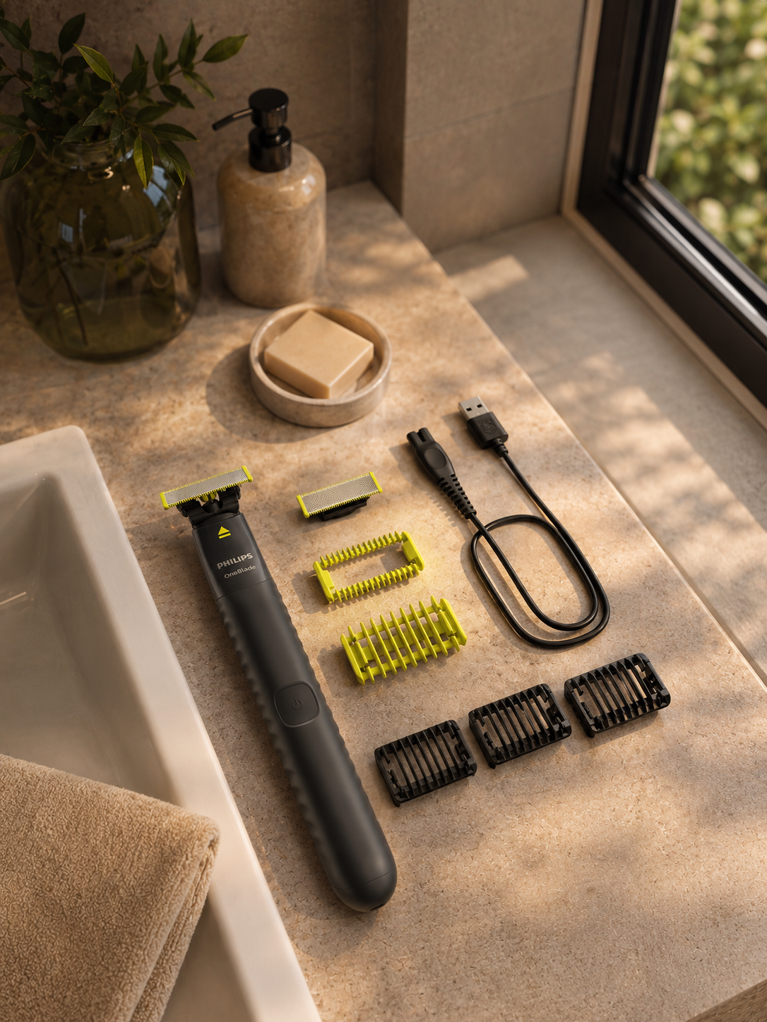 Philips One Blade QP1624 триммер для бороды, усов и тела