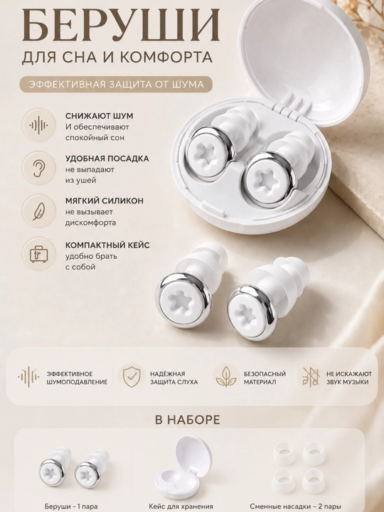 Беруши для ушей против шума