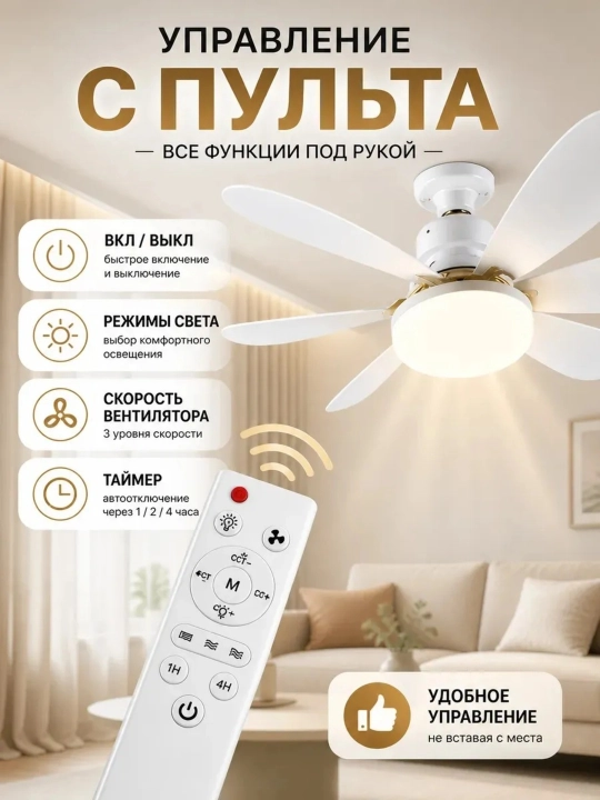 Ventilyatorli shift lyustrasi, 40W, 50W, 60W