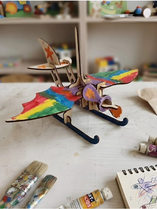 Yog‘ochdan 3D konstruktor. Batman biplane