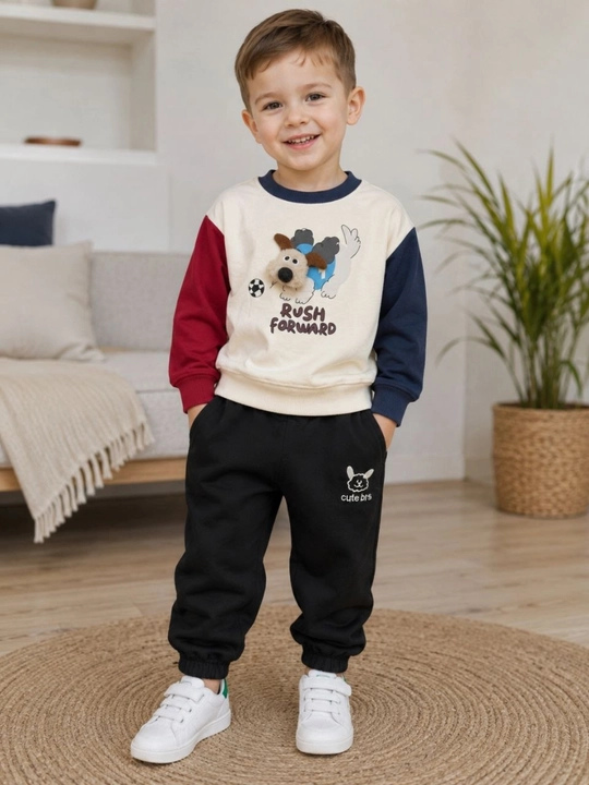 2-5 yoshli bolalar sport kostyumi, o‘g‘il bolalar uchun kiyimlar to‘plami, paxta, kundalik