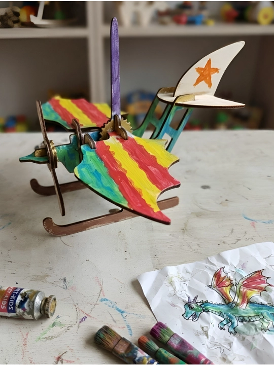 Yog‘ochdan 3D konstruktor. Batman biplane