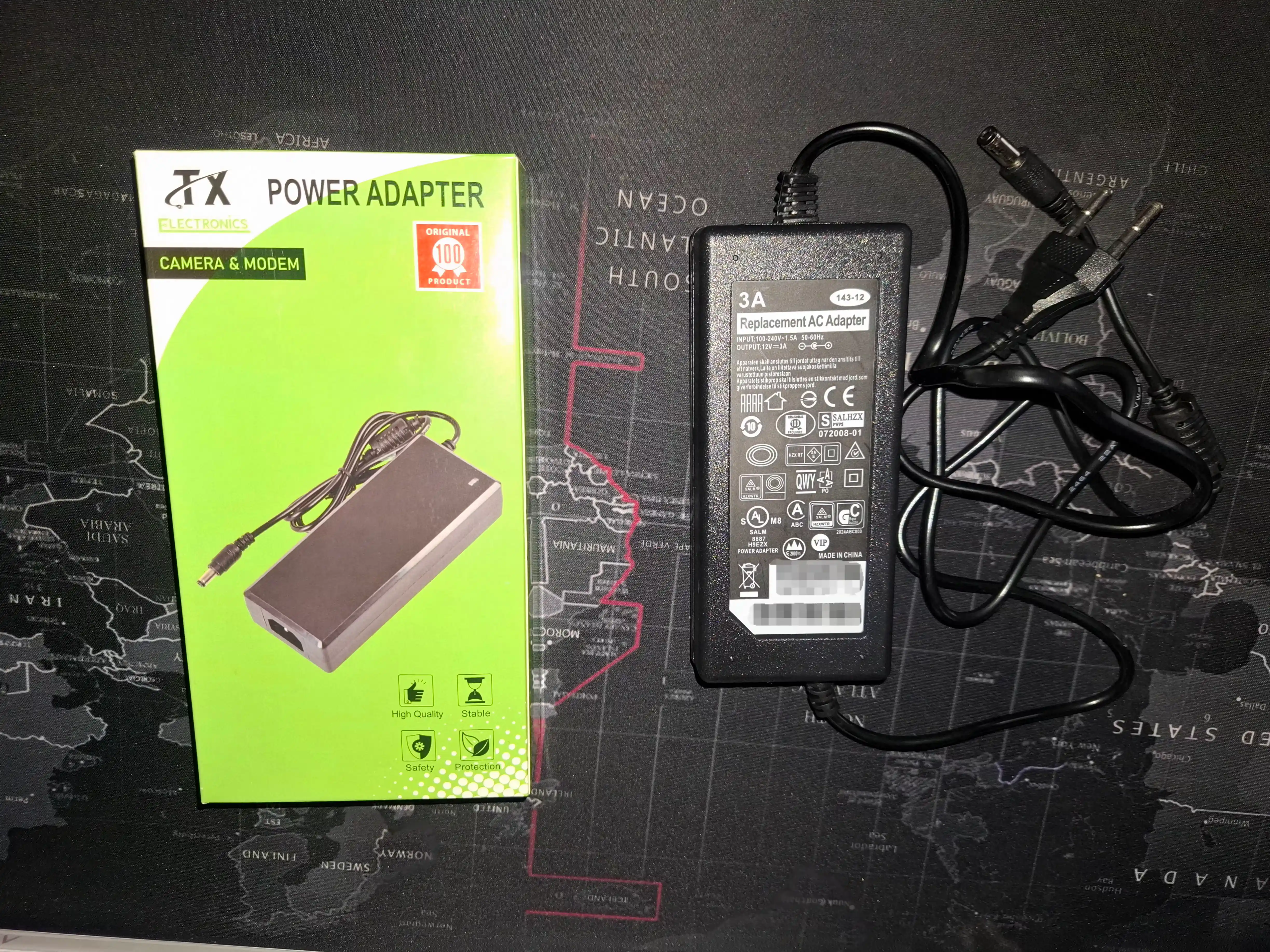 Блок питания 12V 3A / 4A / 5A DC 5.5×2.5 мм – для камер, роутеров, модемов и LED
