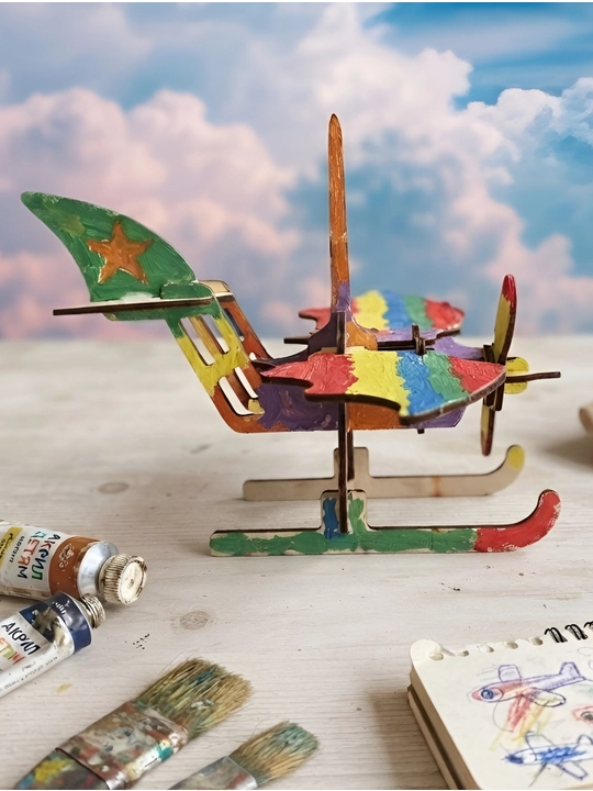 Yog‘ochdan 3D konstruktor. Batman biplane