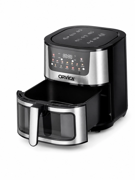 Аэрогриль ORVICA ORM-8850, сенсорное управление, 12 л, 2800 Вт, черный