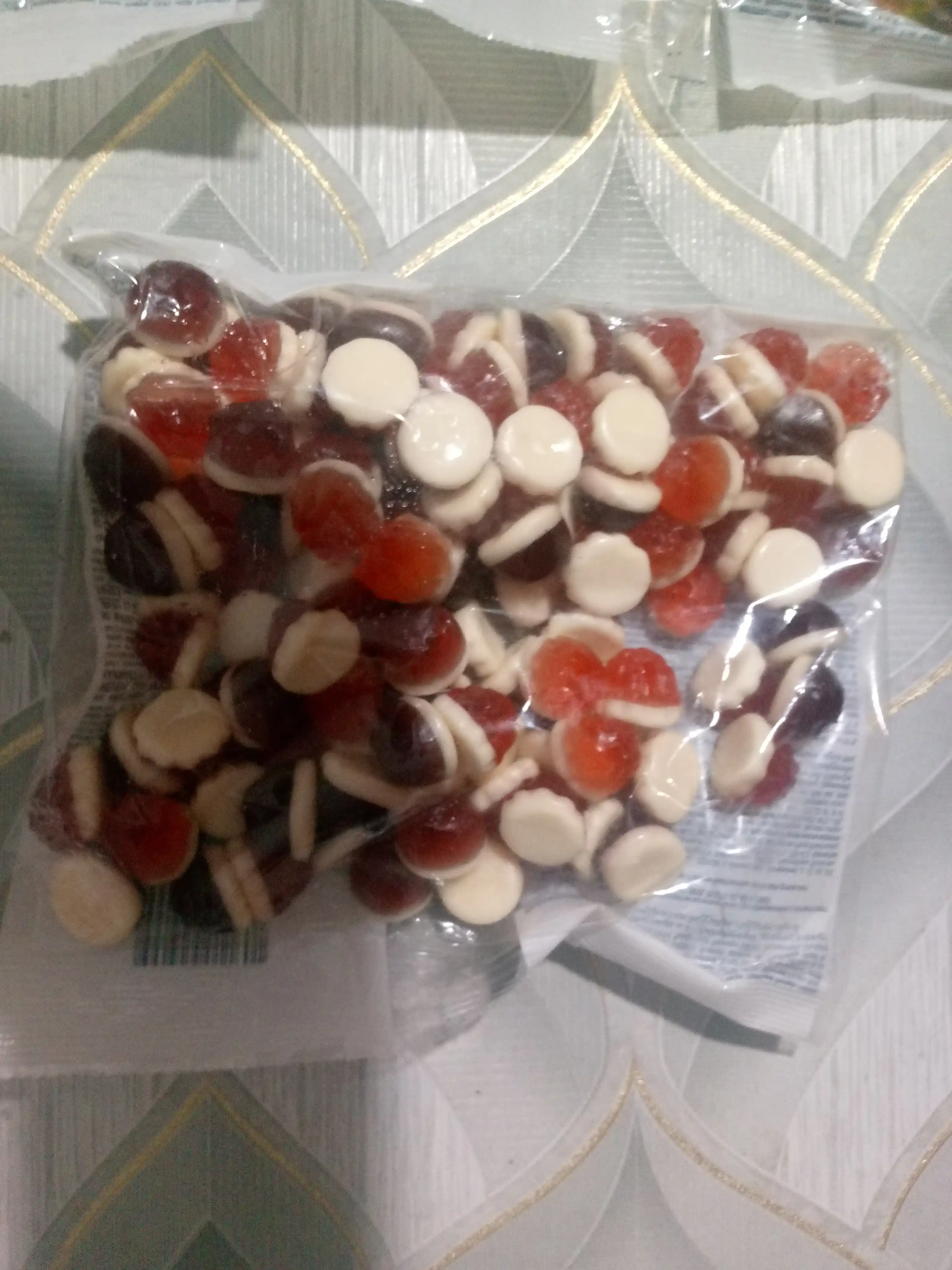 Chaynaladigan marmelad Mayama, qaymoqli malina va chernika ta'mi bilan, 500 g