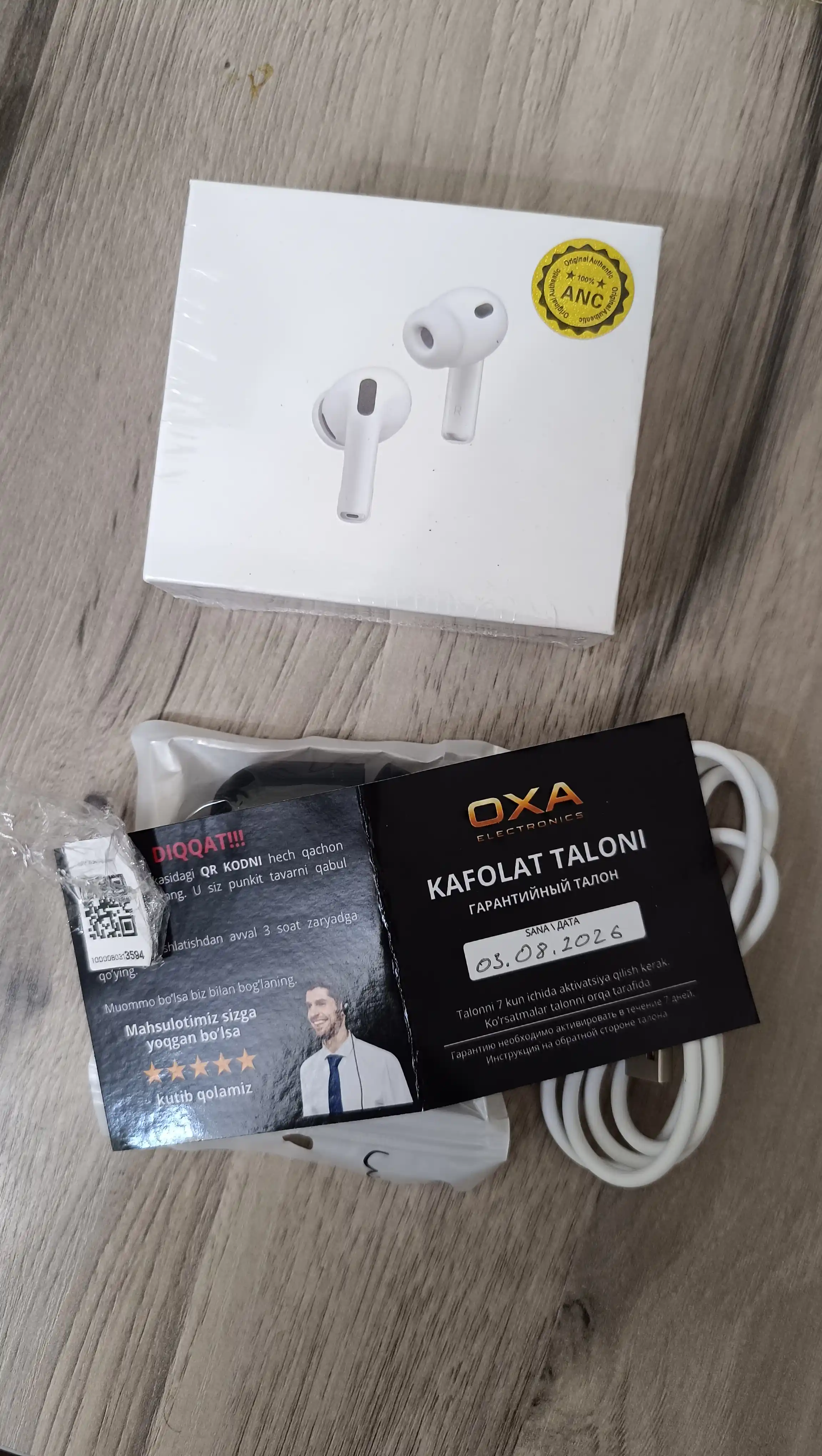 Pods Pro 3 simsiz quloqchinlari, Android va iPhone uchun Bluetooth sensorli quloqchinlar