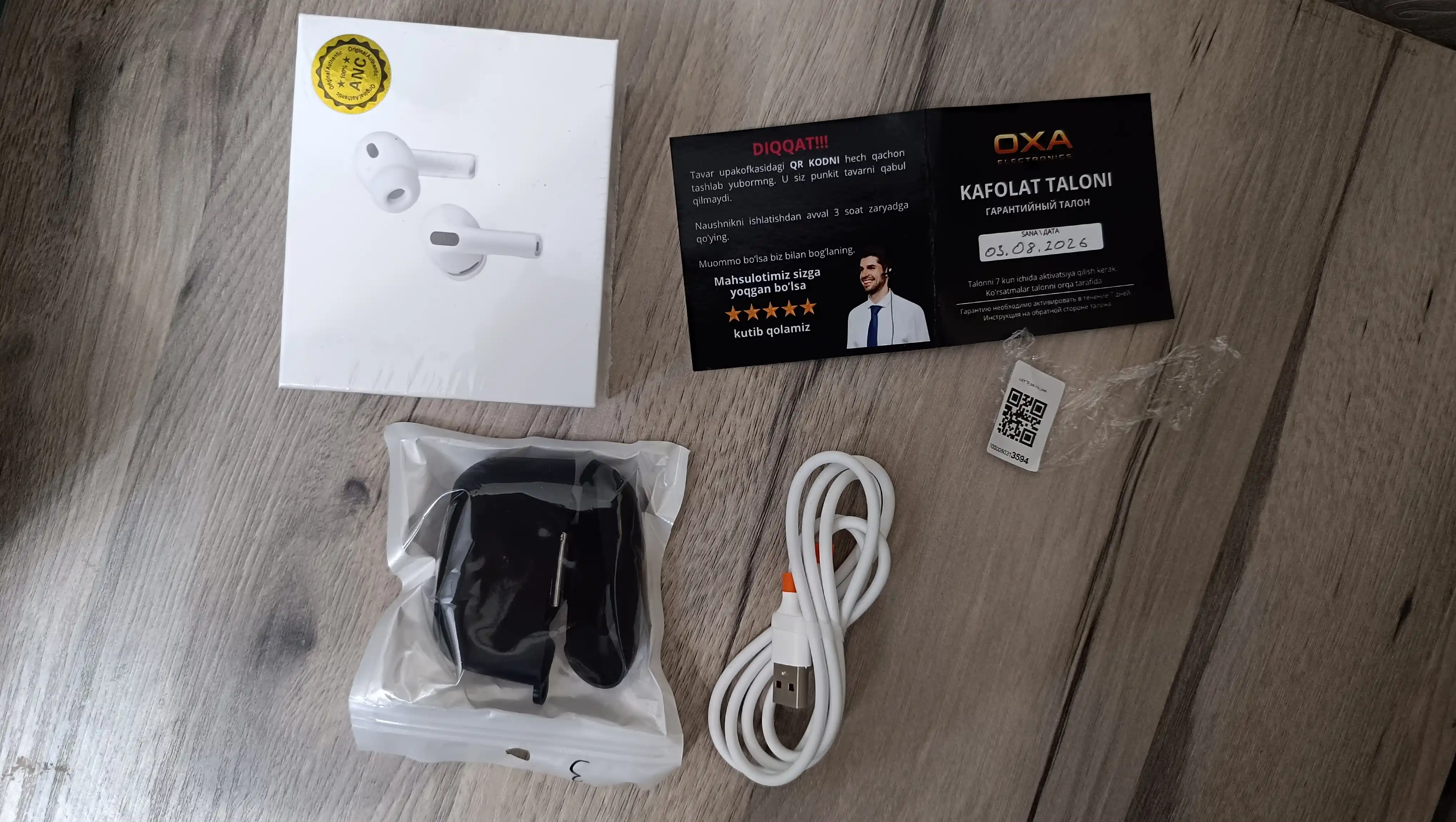 Pods Pro 3 simsiz quloqchinlari, Android va iPhone uchun Bluetooth sensorli quloqchinlar