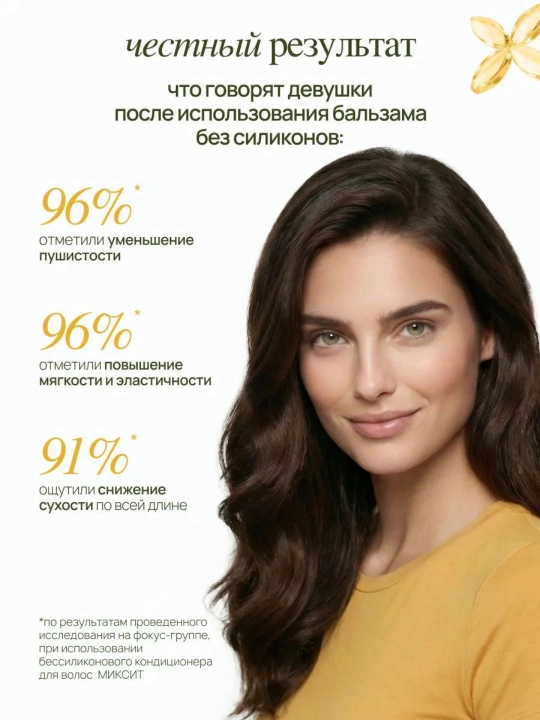 MIXIT Hair Expert Collagen & Honey бессиликоновый кондиционер, 1000 мл