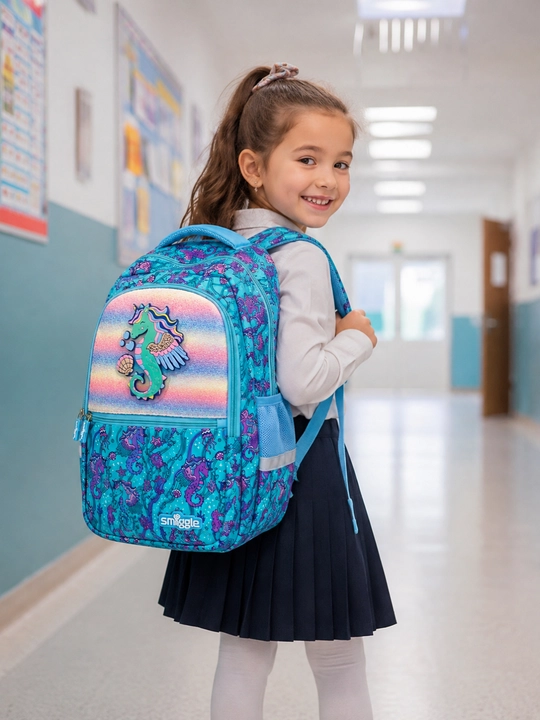 Smiggle maktab ryukzagi, ortopedik, qalamdonli, qizlar uchun, 1–4,-5-6-sinflar uchun