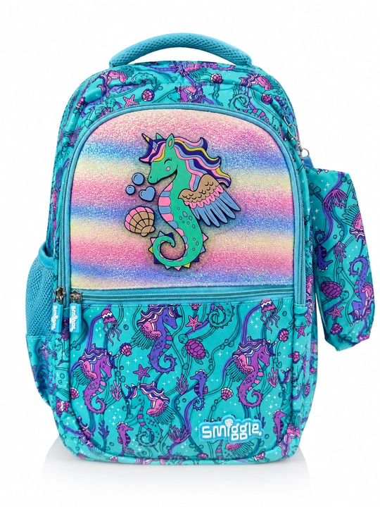 Smiggle maktab ryukzagi, ortopedik, qalamdonli, qizlar uchun, 1–4,-5-6-sinflar uchun