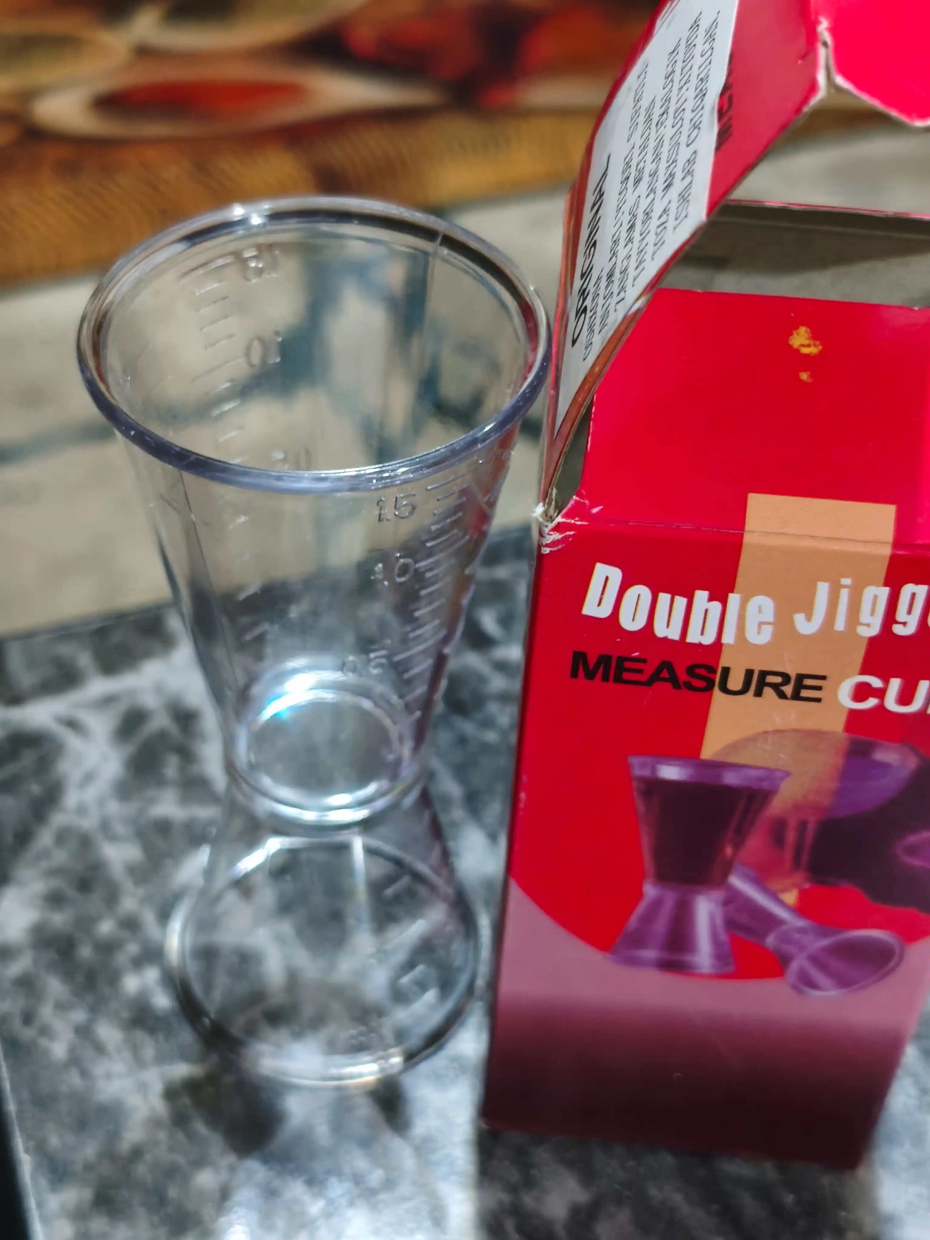 Kokteyllar uchun djigger, bar, o‘lchovli, 20/40 ml