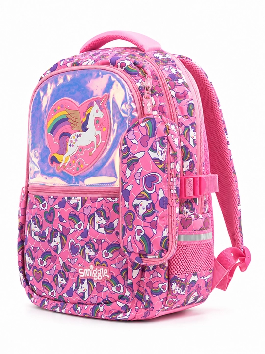 Smiggle maktab ryukzagi, ortopedik, qalamdonli, qizlar uchun, 1–4,-5-6-sinflar uchun