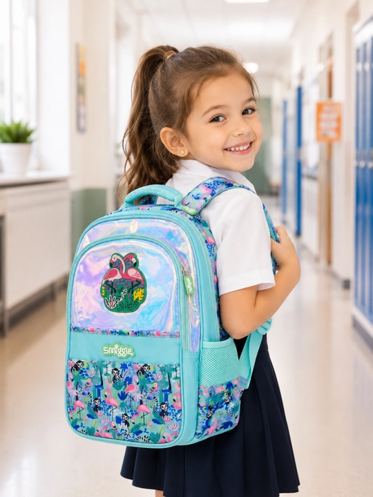 Smiggle maktab ryukzagi, ortopedik, qalamdonli, qizlar uchun, 1–4,-5-6-sinflar uchun