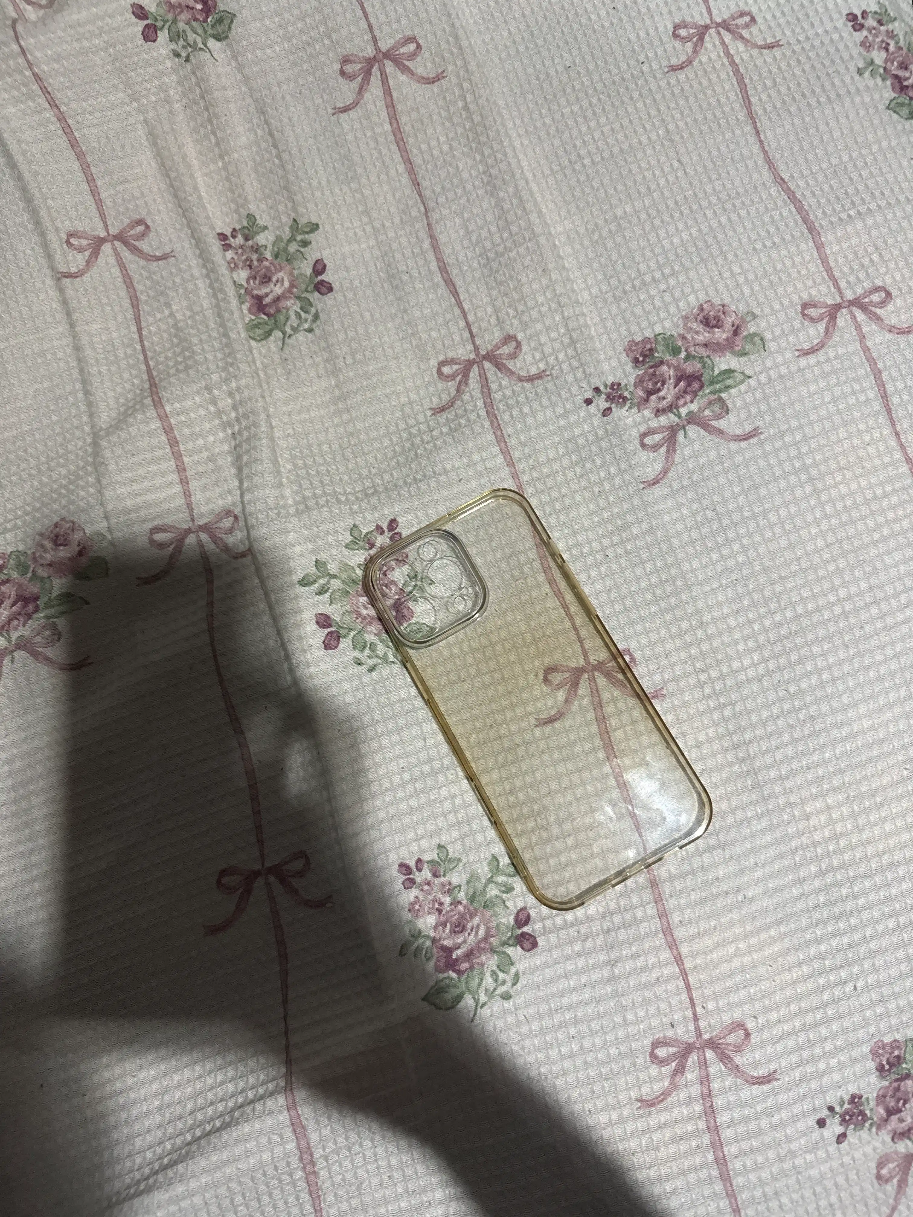 Прозрачный силиконовый чехол для iPhone 15, 16, 17 PRO/PROMAX 