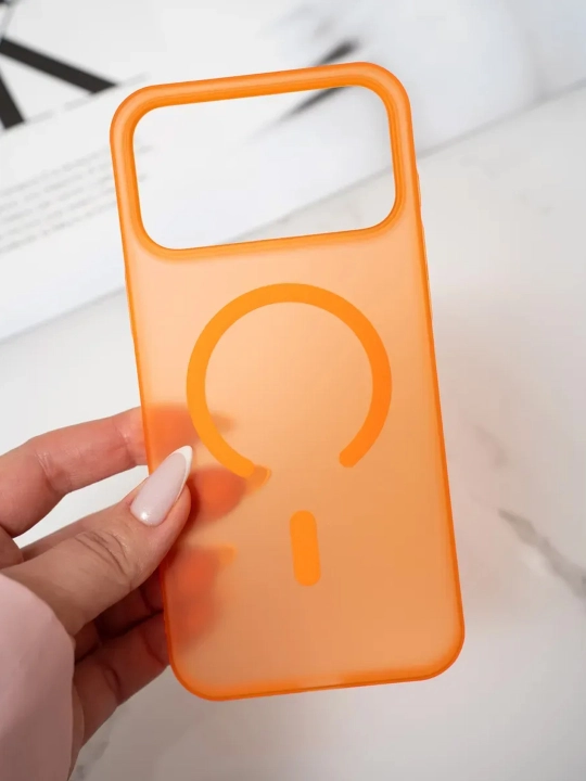 IPhone 15, 16, 17, 18 Pro, Max, Plus uchun shaffof, silikon g‘ilof (Rangli)
