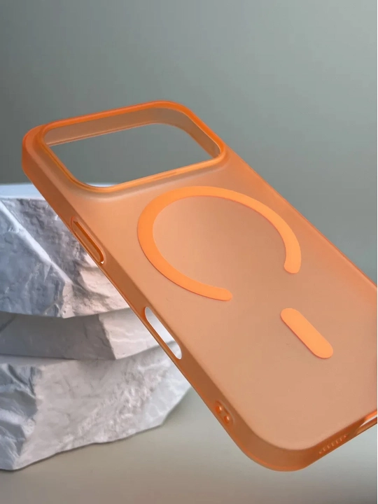 IPhone 15, 16, 17, 18 Pro, Max, Plus uchun shaffof, silikon g‘ilof (Rangli)