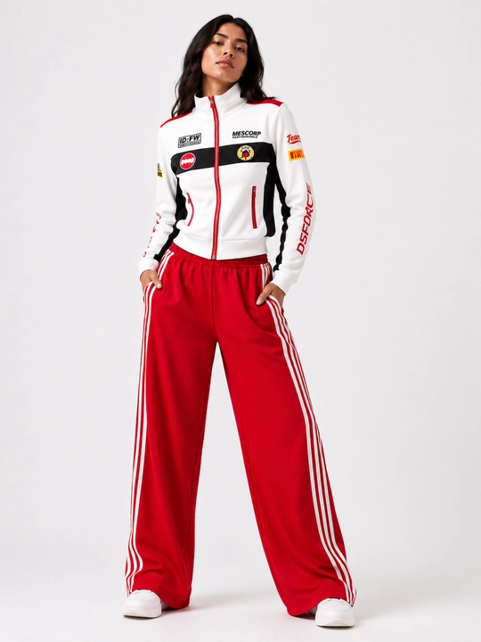 MOTO ayollar sport kostyumi, ikki qismli to‘plam, jogger shim, ikki ipli, S–XL