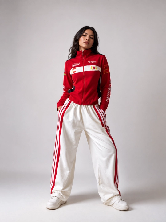 MOTO ayollar sport kostyumi, ikki qismli to‘plam, jogger shim, ikki ipli, S–XL