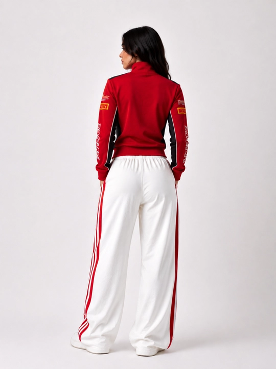 MOTO ayollar sport kostyumi, ikki qismli to‘plam, jogger shim, ikki ipli, S–XL