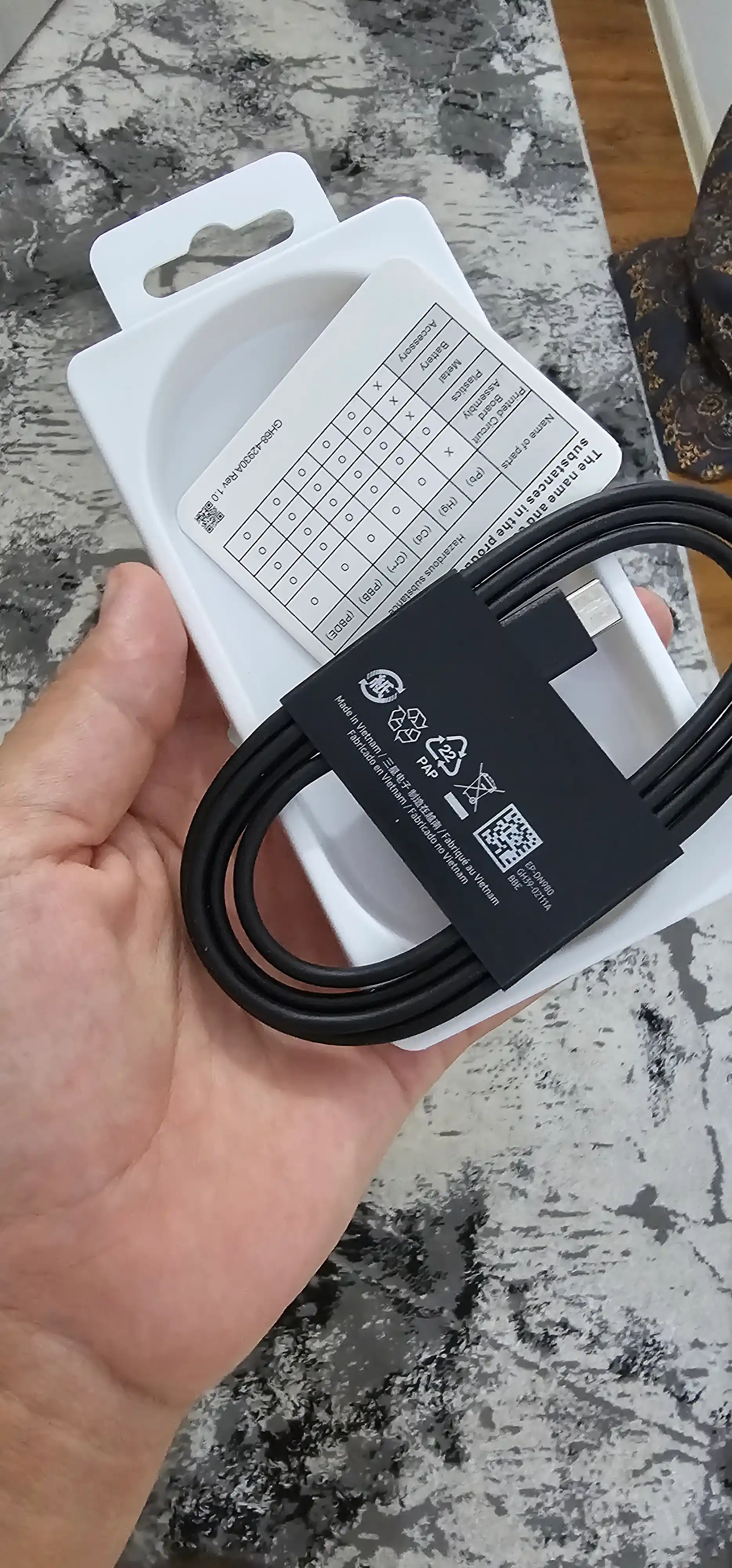 Кабель Type-C to Type-C EP-DW767 Fast Charging для Samsung Xiaomi Honor iPhone 15 16 17
