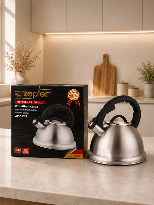 Zepter ZP-1251 3.5L zanglamas po'lat hushtakli choynak induksion plitalar uchun