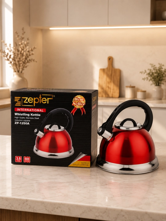 Zepter ZP-1251 3.5L zanglamas po'lat hushtakli choynak induksion plitalar uchun