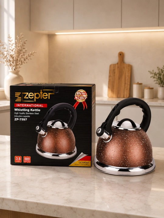Zepter ZP-1251 3.5L zanglamas po'lat hushtakli choynak induksion plitalar uchun
