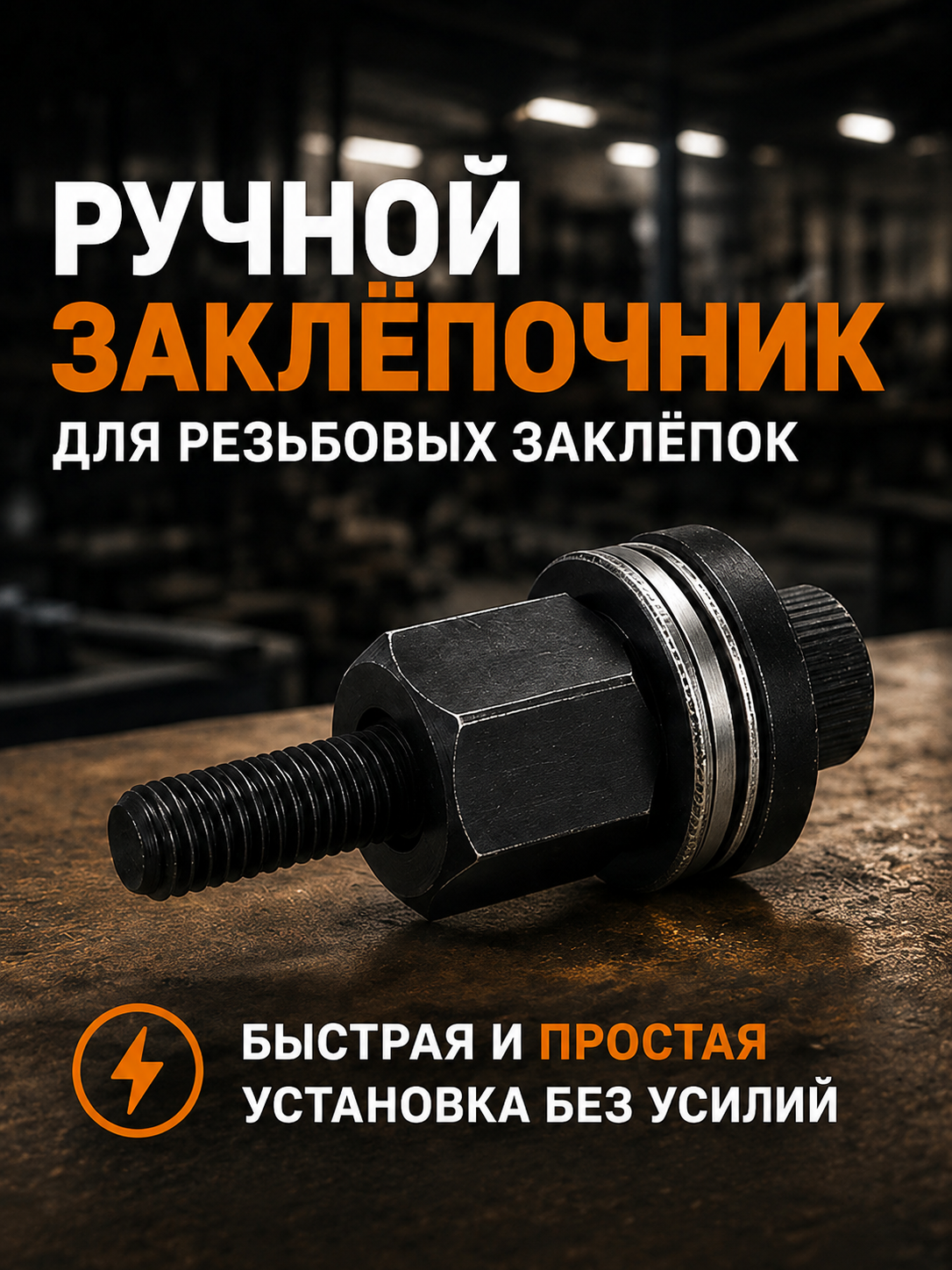 Заклёпочник ручной для резьбовых заклёпок - 