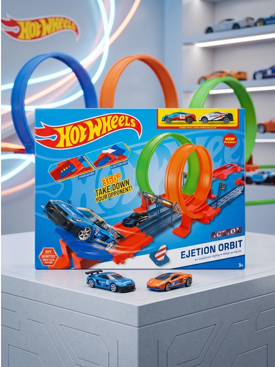 Гоночный автотрек 360° с мертвой петлей, игровой набор для детей