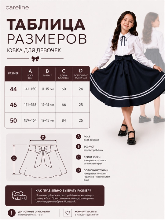 Школьная юбка для девочек – классическая черная юбка для школы, различные модели и фасоны