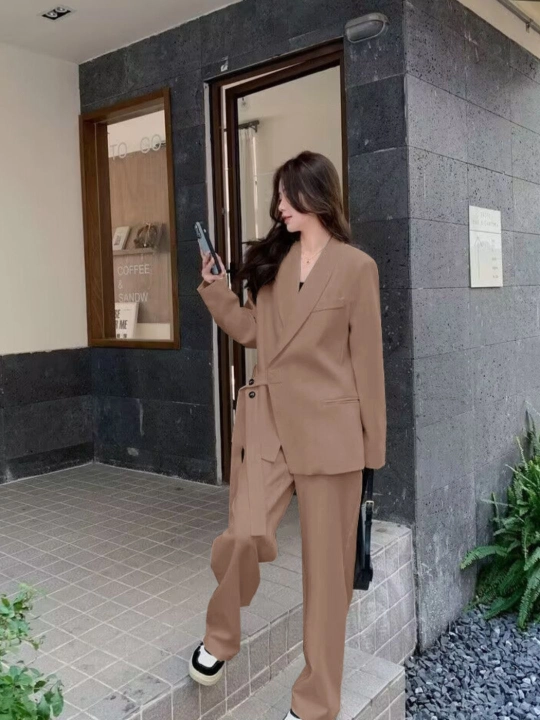 Ayollar pidjagi , kostyum ayollar uchun(shimsiz), blazer, astarli jaket, bahor-kuz, M-3XL