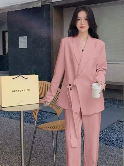 Ayollar pidjagi , kostyum ayollar uchun(shimsiz), blazer, astarli jaket, bahor-kuz, M-3XL