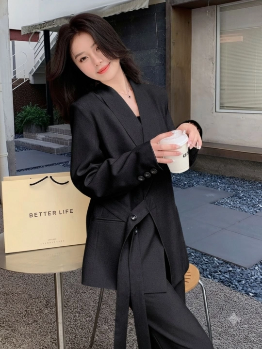 Ayollar pidjagi , kostyum ayollar uchun(shimsiz), blazer, astarli jaket, bahor-kuz, M-3XL