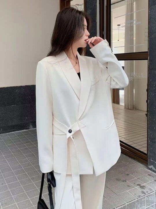 Ayollar pidjagi, kostyum, blazer, astarli jaket, bahor-kuz, M-3XL - 