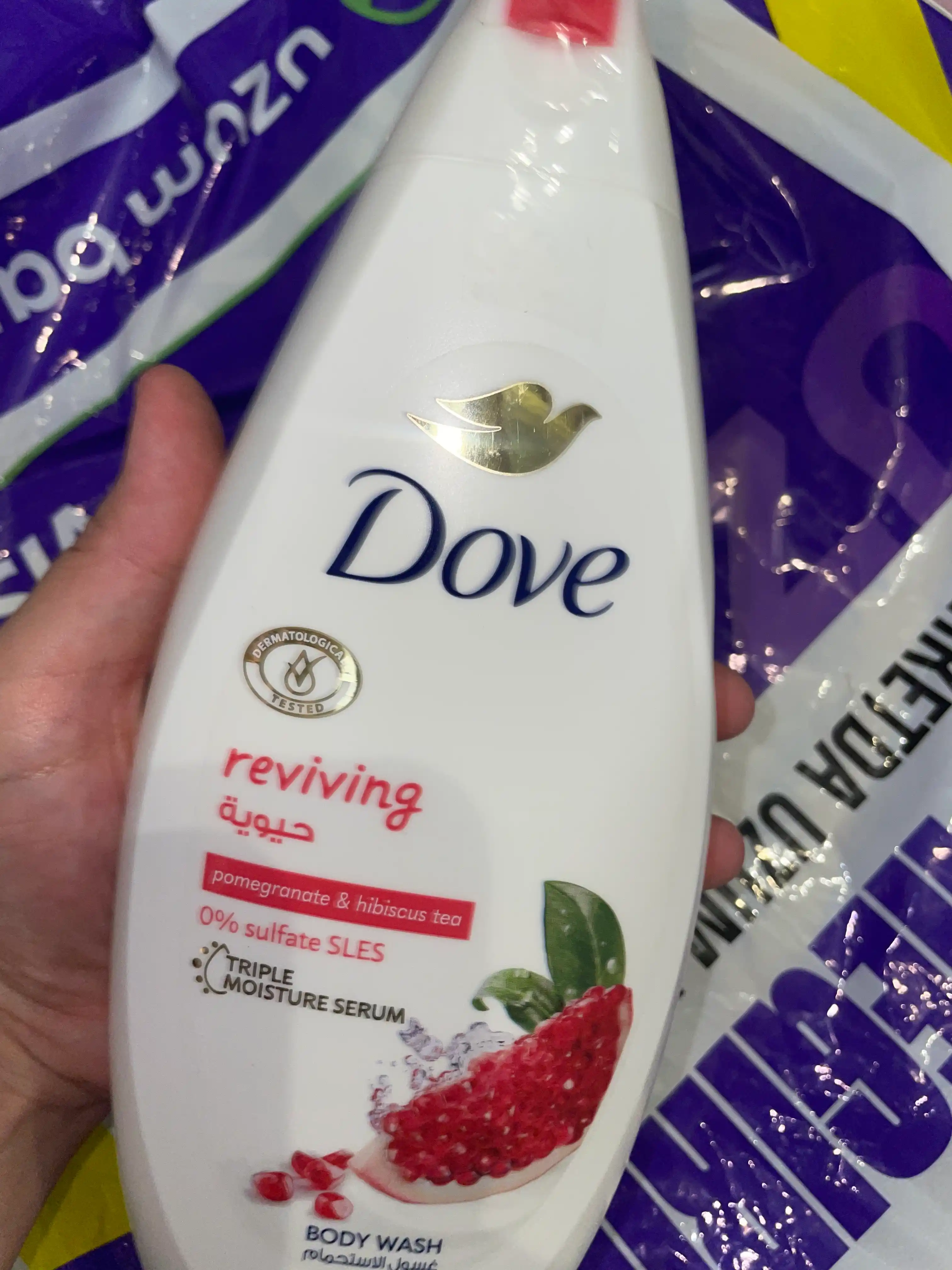 Гель для душа Dove, "Гранат и гибискус", 500 мл