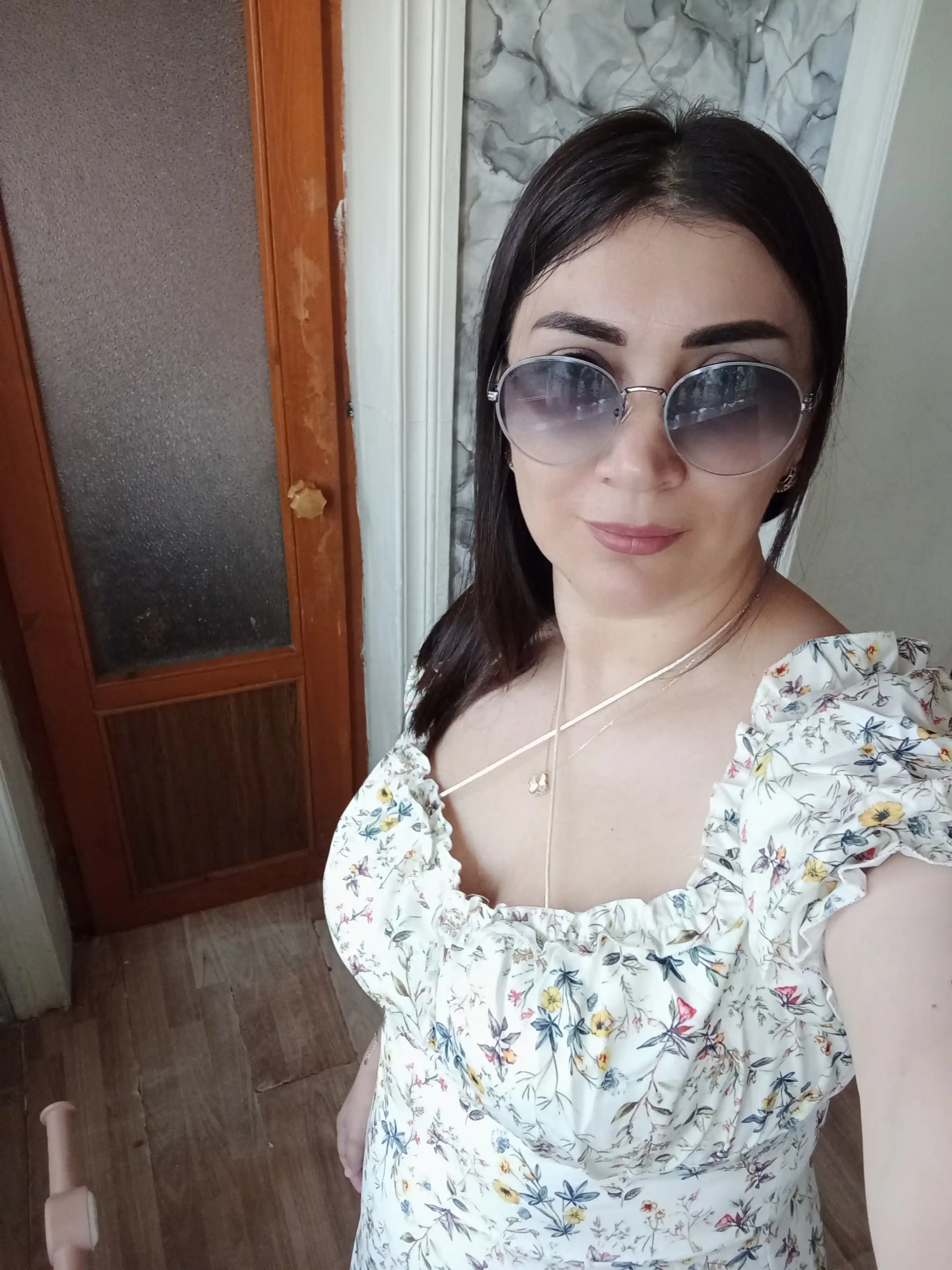 Платье с цветочным принтом