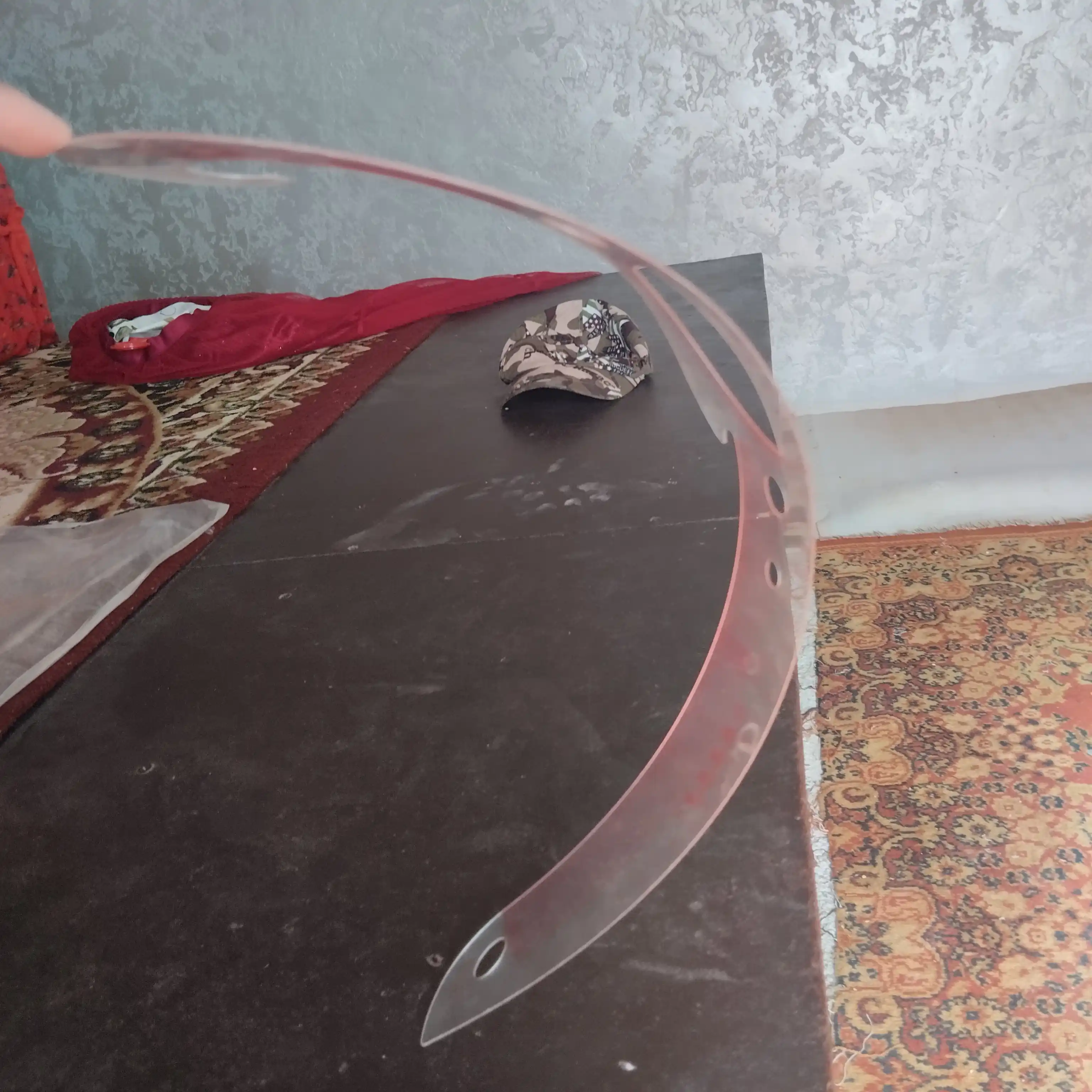 Ribka lekalo, bichish chizg'ichi, andoza chizish, kiyim proyma gorlovina vikroyka uchun